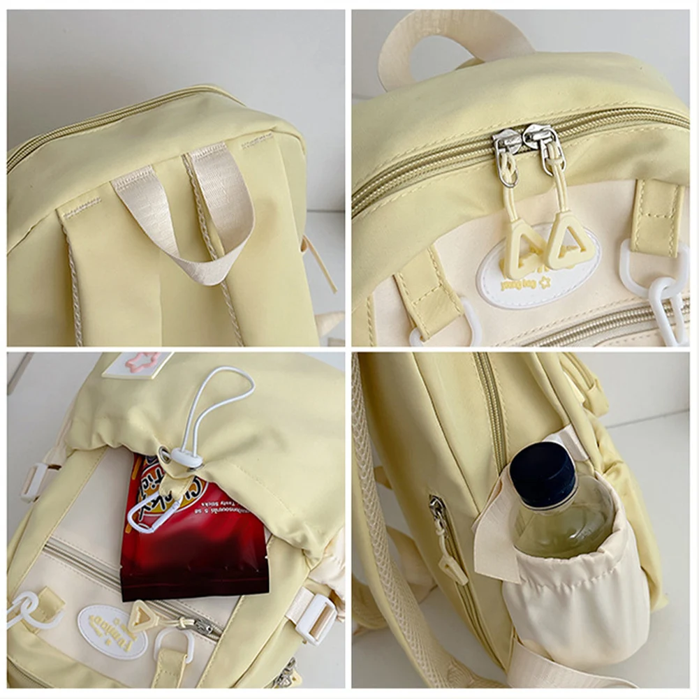 حقيبة كمبيوتر محمول لطيفة وجميلة مع حقيبة ظهر عصرية للسفر لطلاب المدارس الثانوية