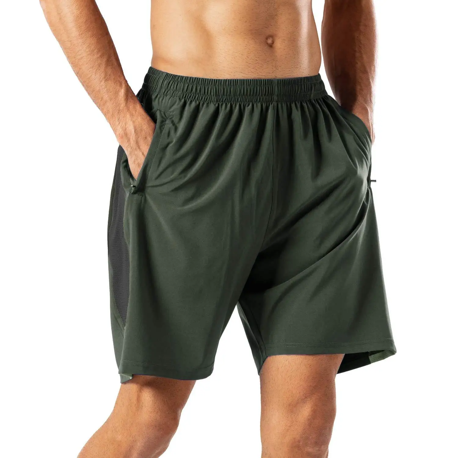 Mannen Zwembroek Snel Droog Strand Mannen Zomer Leisure Sport Plus Size Effen Strand Shorts Badmode Voor Mannen