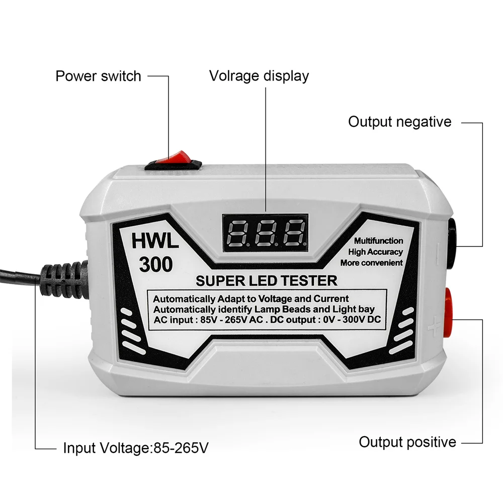 LED Tester 0-300V Output LED TV Backlight Tester Multipurpose LED Strips Beads Test Tool for Electrical Tool Accessories