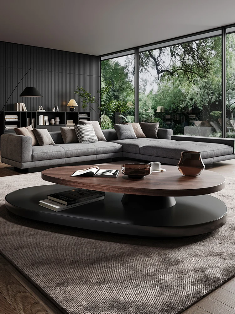 Retro style minimalist coffee table small apartment living room home