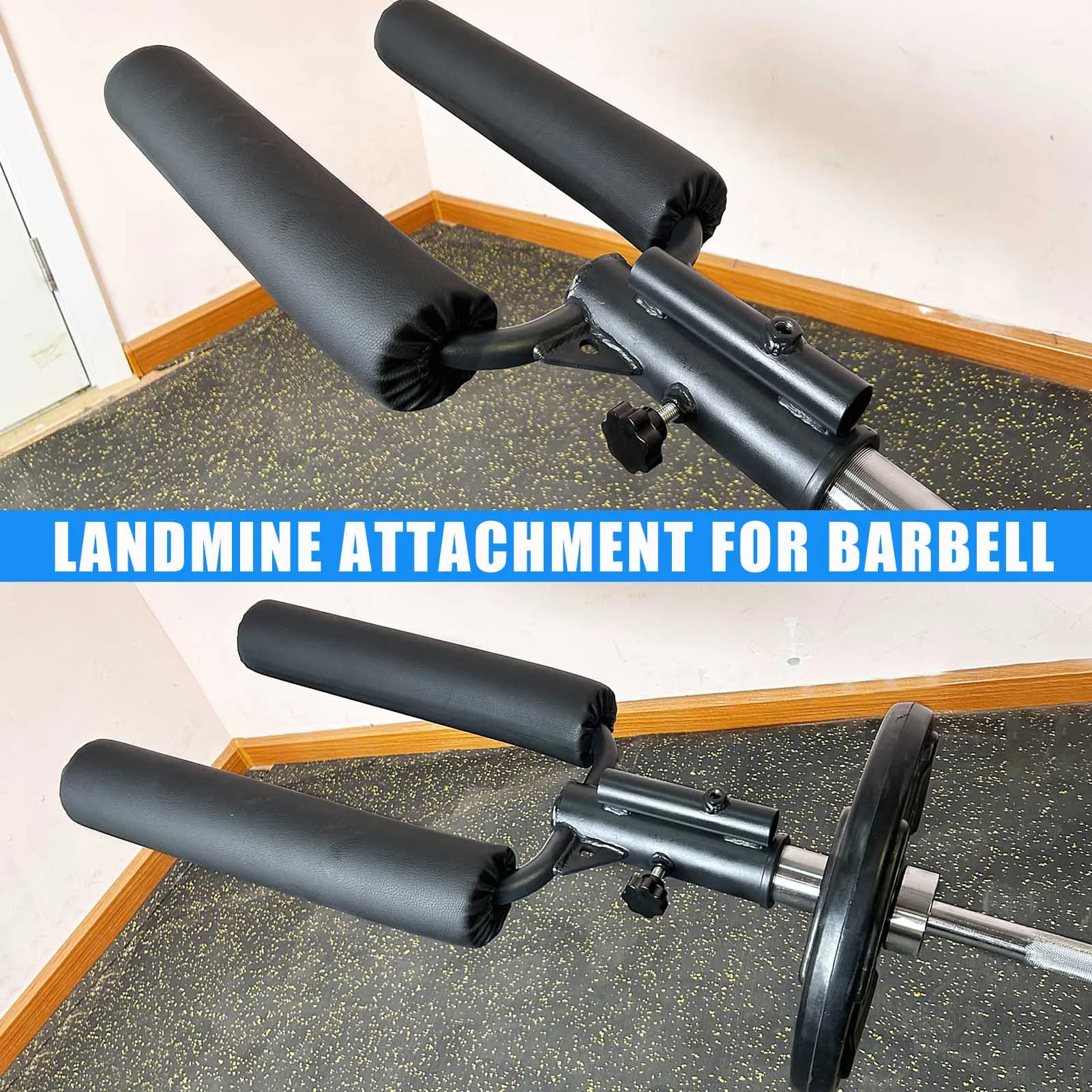 Viking Press Landmine Handle for 2-Inch Barbell , T-Bar Row Attachment Core Strength Training Accessories,Shoulder Press