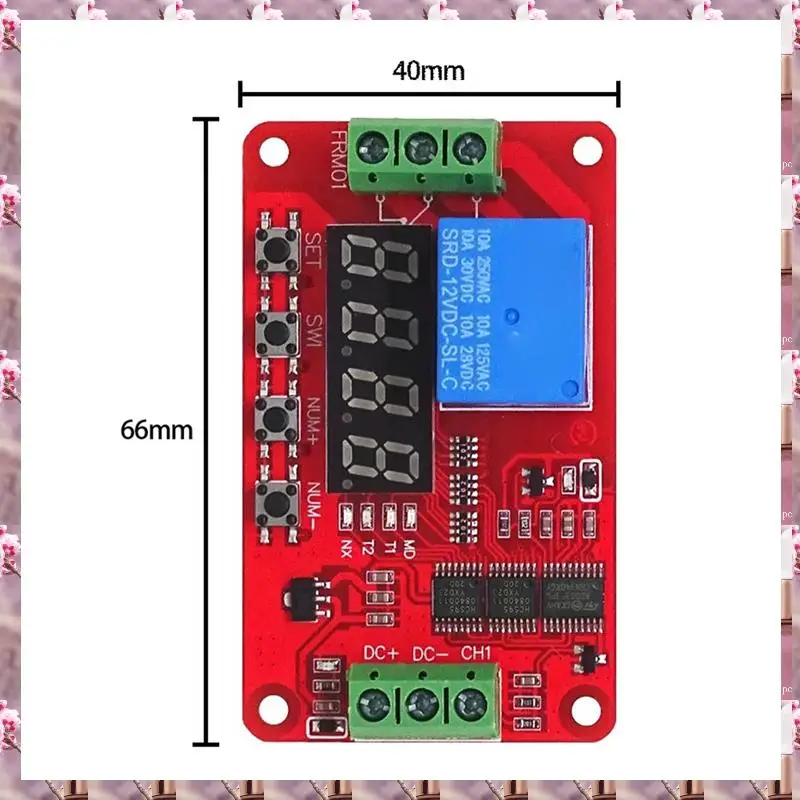 2025 DC 12V 1 Channel Relay Module FRM01 Multifunction Relay Loop Delay Timer Switch Self-Locking Timing Board,DC 12V 1 Channel