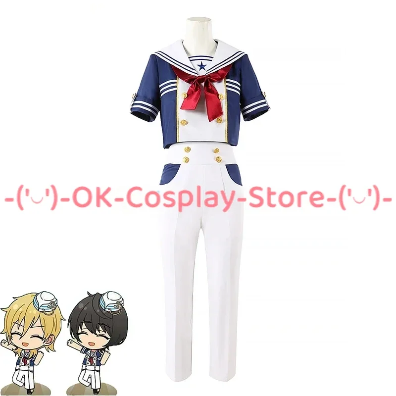 

Game Ensemble Stars All Members Cosplay Costume Cute Sailor Suit Top Pants Hat Full Set Hallowen Carnival Uniforms Custom Made