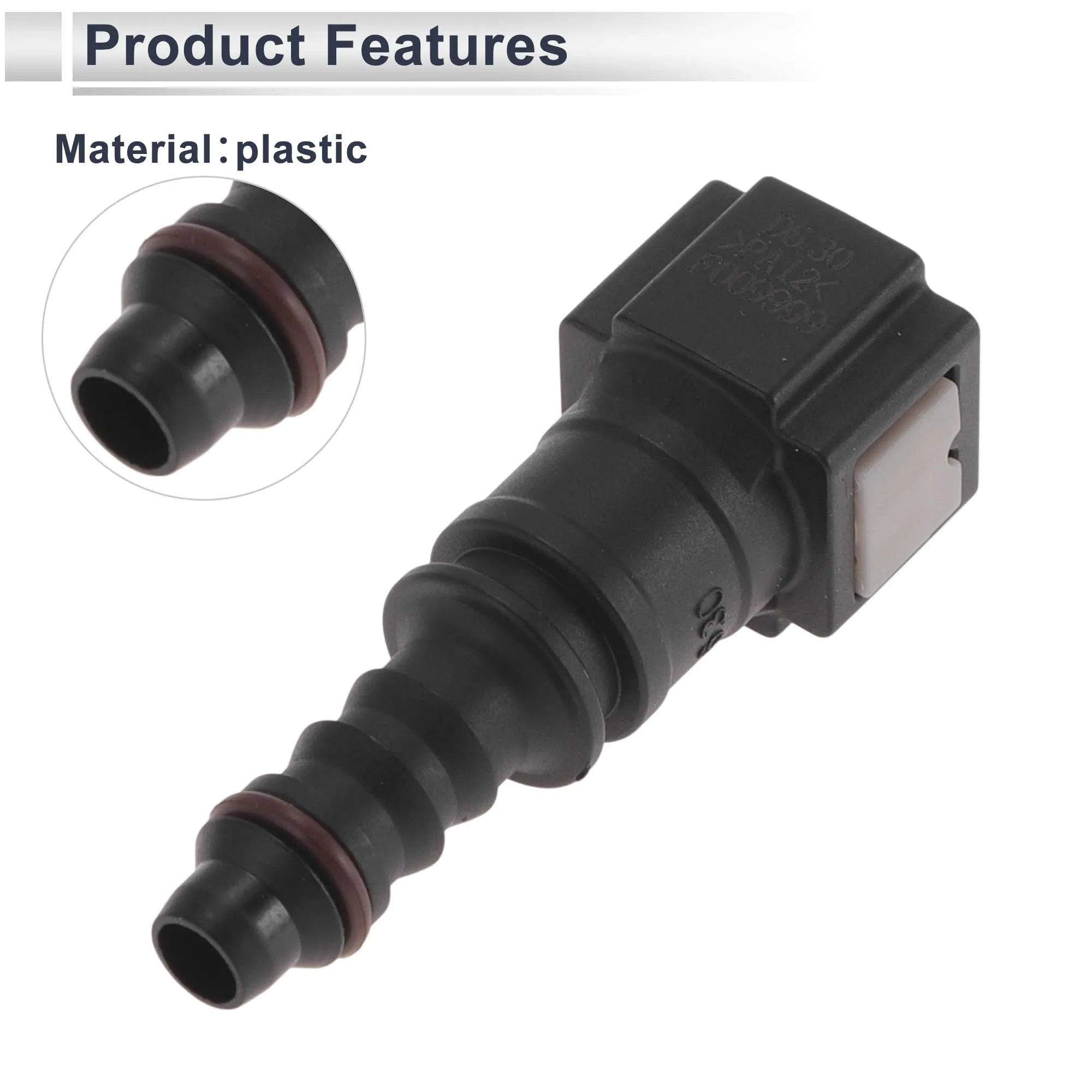 X Autohaux Vehicle Fuel Line Quick Connector 6.3 mm ID 5.4/6.5/6.8/8.9mm OD Auto Fuel Line Coupler Hose Plastic Car Accessories