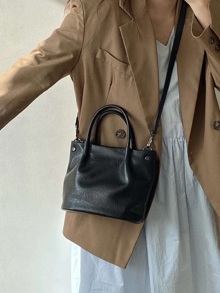 

2025 New Women's Retro Versatile Bucket Bag - Minimalist Casual Handbag, Shoulder Bag & Crossbody Mini Bag for Girls