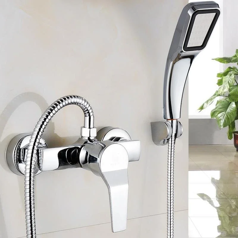 

Triple Bathtub Hot and Cold Mixing Water Bathroom Faucets Shower Head Wall Mounted Taps Shower Set Home Improvement Parts