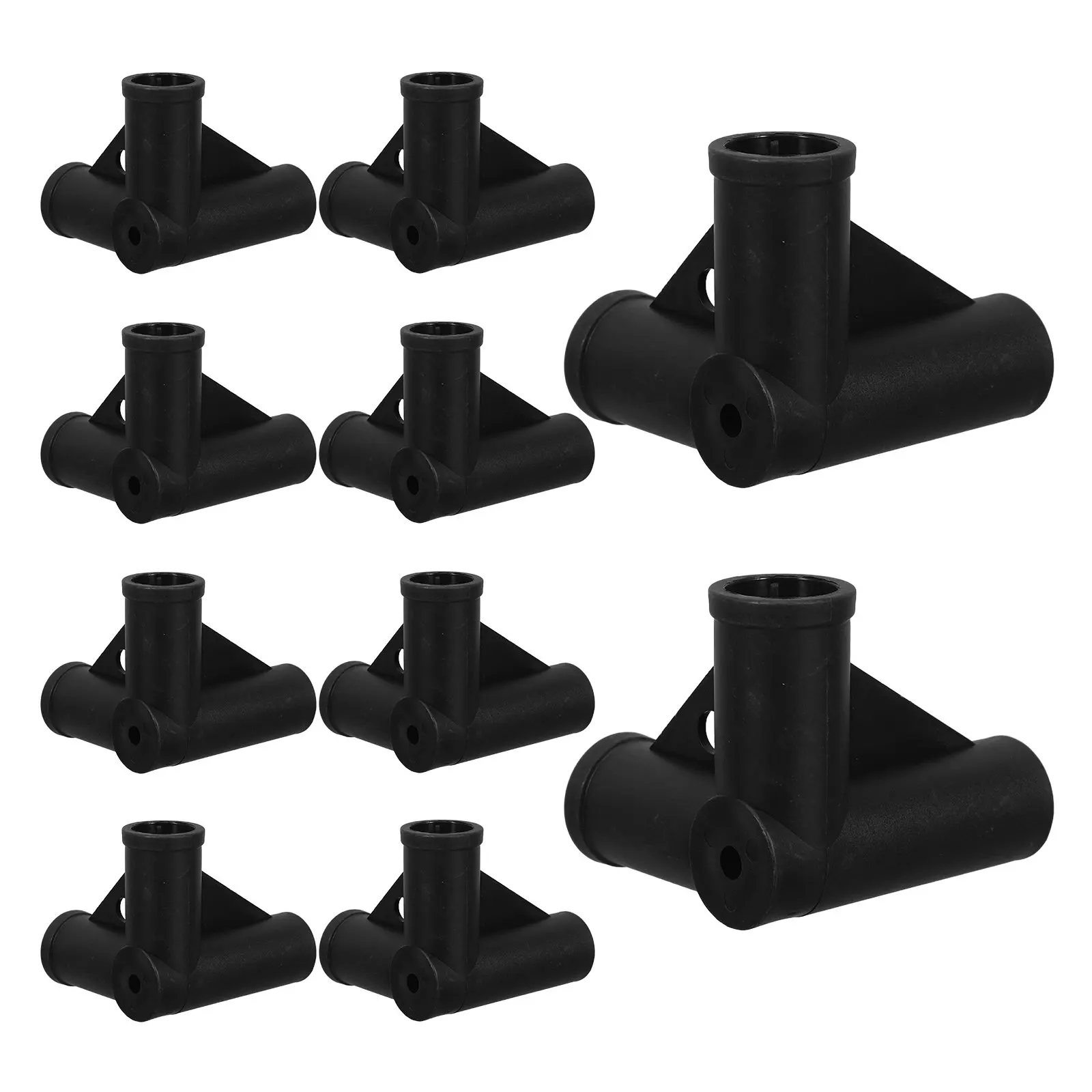 10Pcs Playpen Fence Connectors T-Joint Furniture Grade Replacement Parts 19.2mm Inner Diameter Plastic Connectors for Baby Play