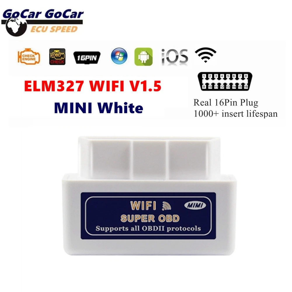 

Newest OBD ELM 327 V2.1 OBDII Diagnostic Tool Super Mini ELM327 BT OBD2 Auto Scanner Adapter WIFI V1.5 for Car Diagnostic Tool