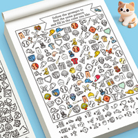 Find The Same Interactive Game Coloring Book Find The Same Among 1000 Patterns Fun Drawing Book 32 Pages Coloring Drawing Book