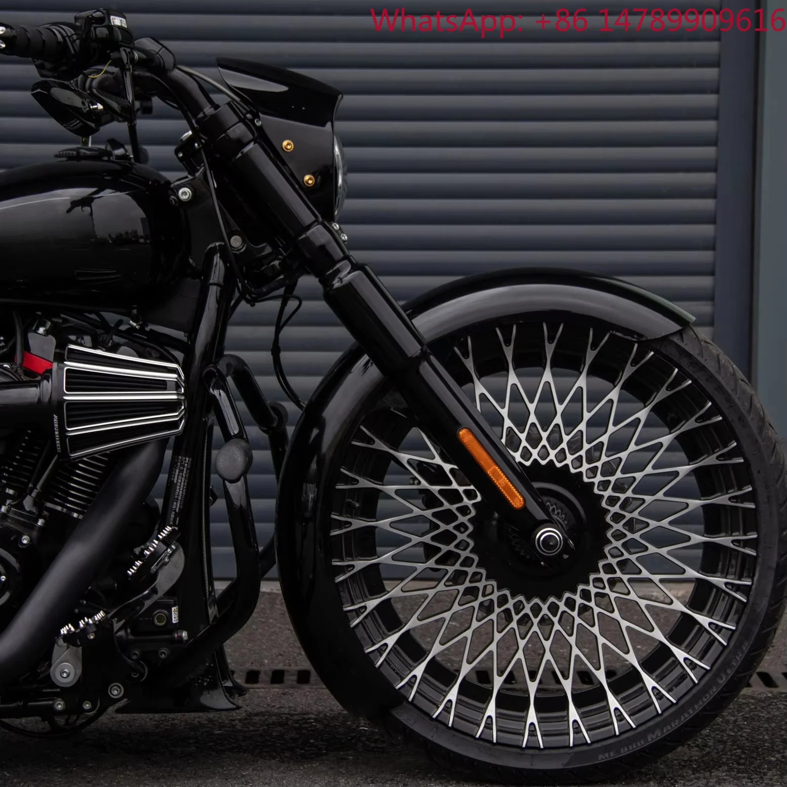 

Motorcycle Parts3D Custom Motorcycle Cast Forged Spider Rear Front Wheels Rims For 18-24 Haley Softail Fat Boy Breakout6061-T6 A