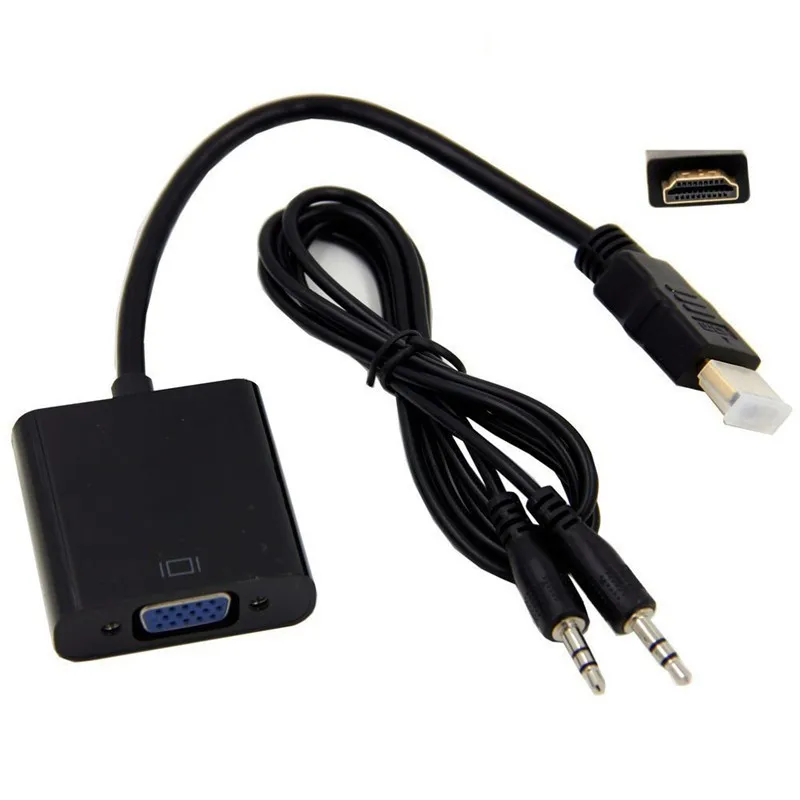 Adaptador HDTV de 1080P compatible con VGA, Cable convertidor Digital a analógico para Xbox, PS4, PC, ordenador portátil, TV Box, proyector, Displayer