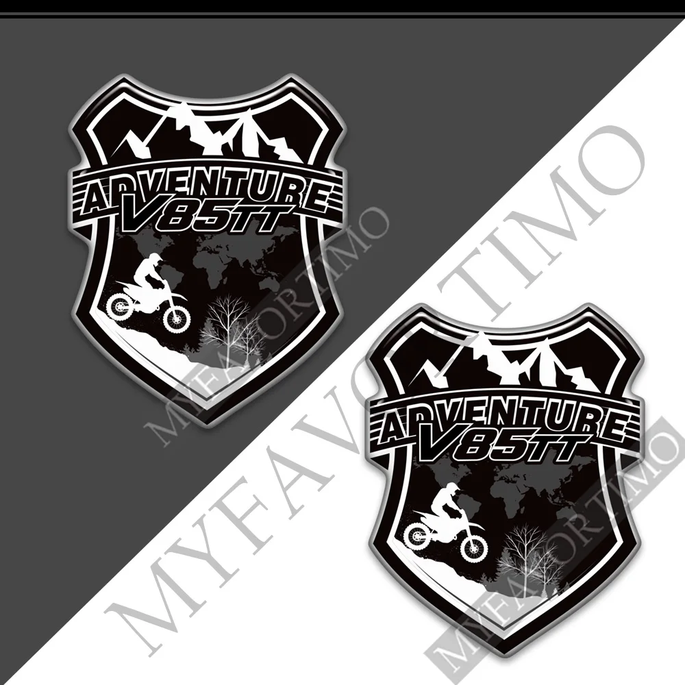 Voor Moto Guzzi V85tt V85 Tt Motorfiets Windscherm Stickers Tankpad Kofferbak Beschermer Embleem Bagagekasten