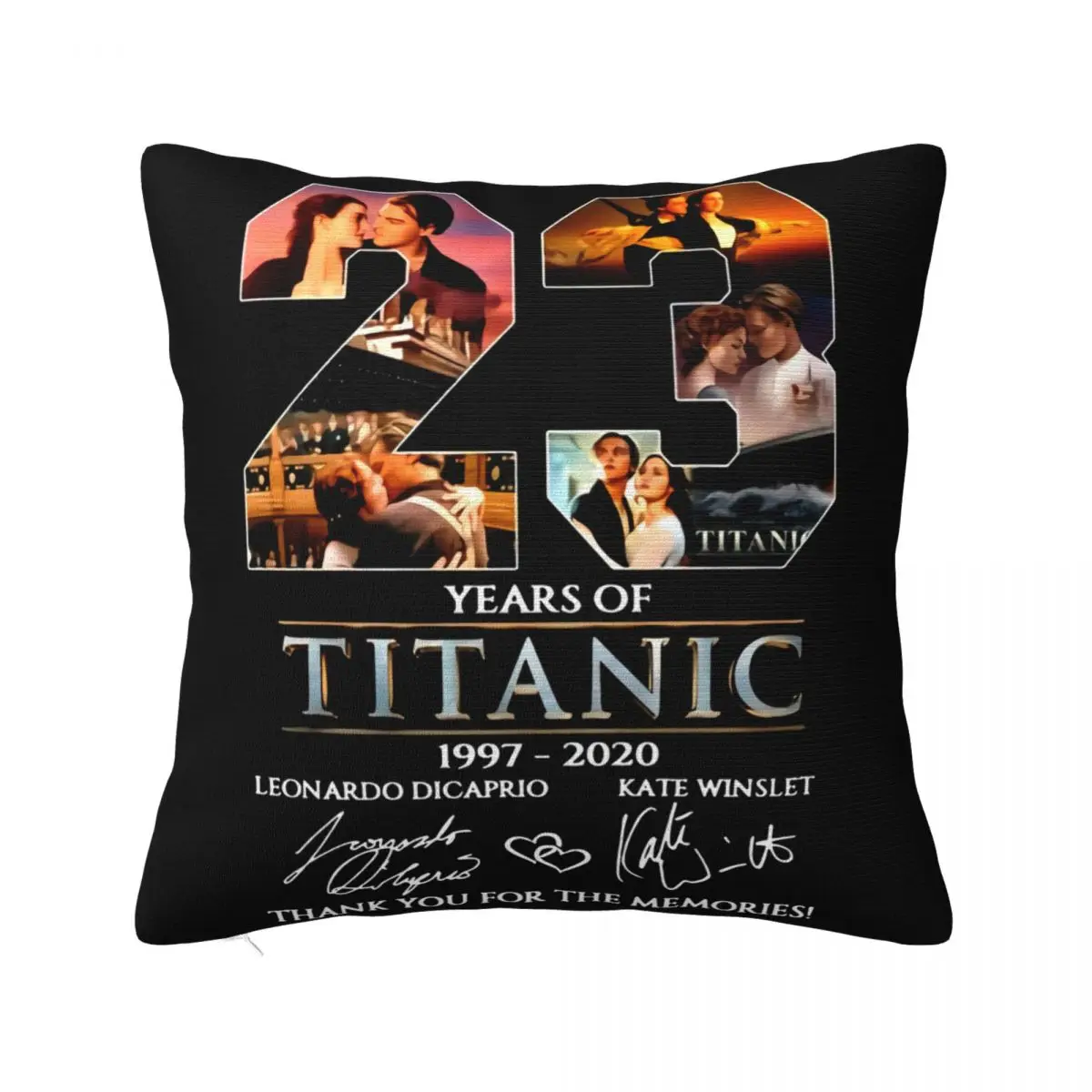 23 Year Of Titanic 1997 2020 Romantic Thank You For The Record Dj Child Brand Brand Pillow Case