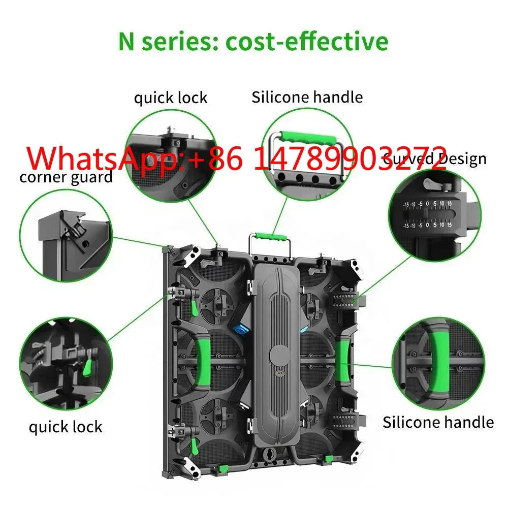 

P3.91 500×500mm Cabinet Indoor LED Screen Stage Event High‑Quality Rental Display Panel