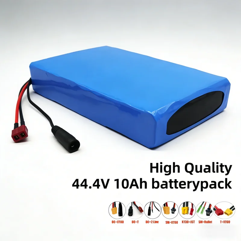 

Aleaivy 44.4V 10Ah 12S4P Li-ion Battery Pack Built-in BMS, High Capacity Rechargeable for Bicycle Skateboard Longboard Adult