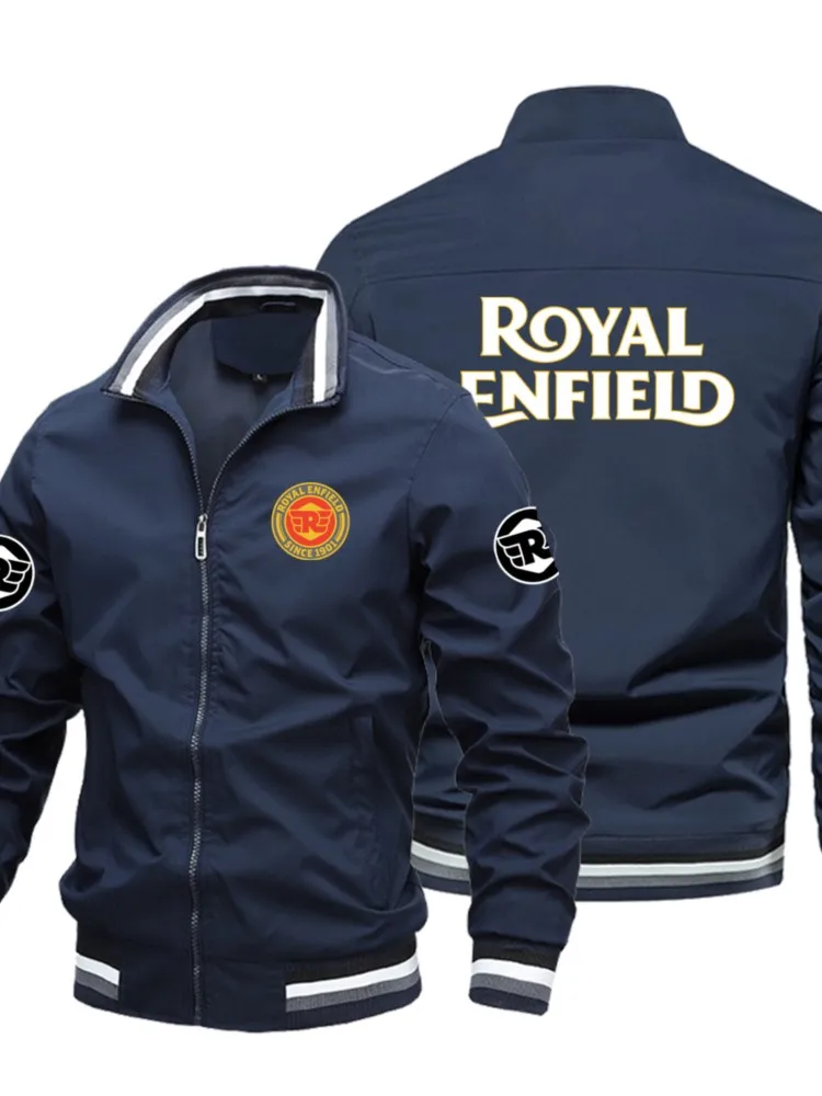 AliExpress NONE 2024 New Retro style Royal Enfield Motorcycle Jacket Racing Jacket Windbreaker Outdoor Sports Bicycle Jacket Men's Clothing tops