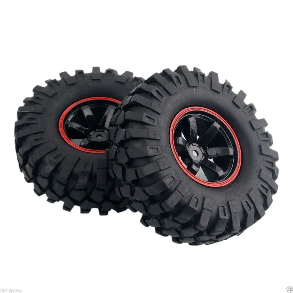 RC 701A-7006L Rim 108mm Rock Climbing Tires For HSP 1:10 Jeep Wrangler SCX10 D90