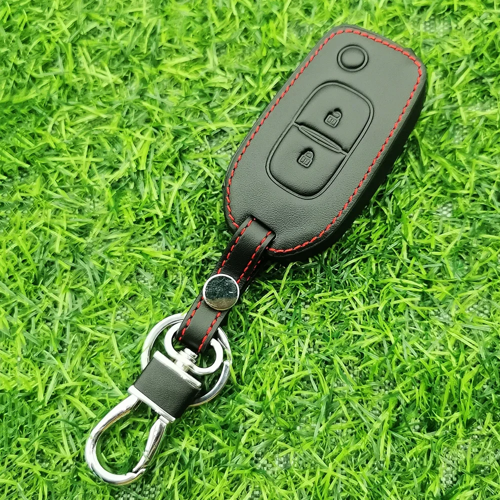 New Leather Car Remote Key Case Cover for Renault Sandero Stepway Logan 2 clio 5 Arkana Captur Kadjar Daster Twingo Trafic Kwid