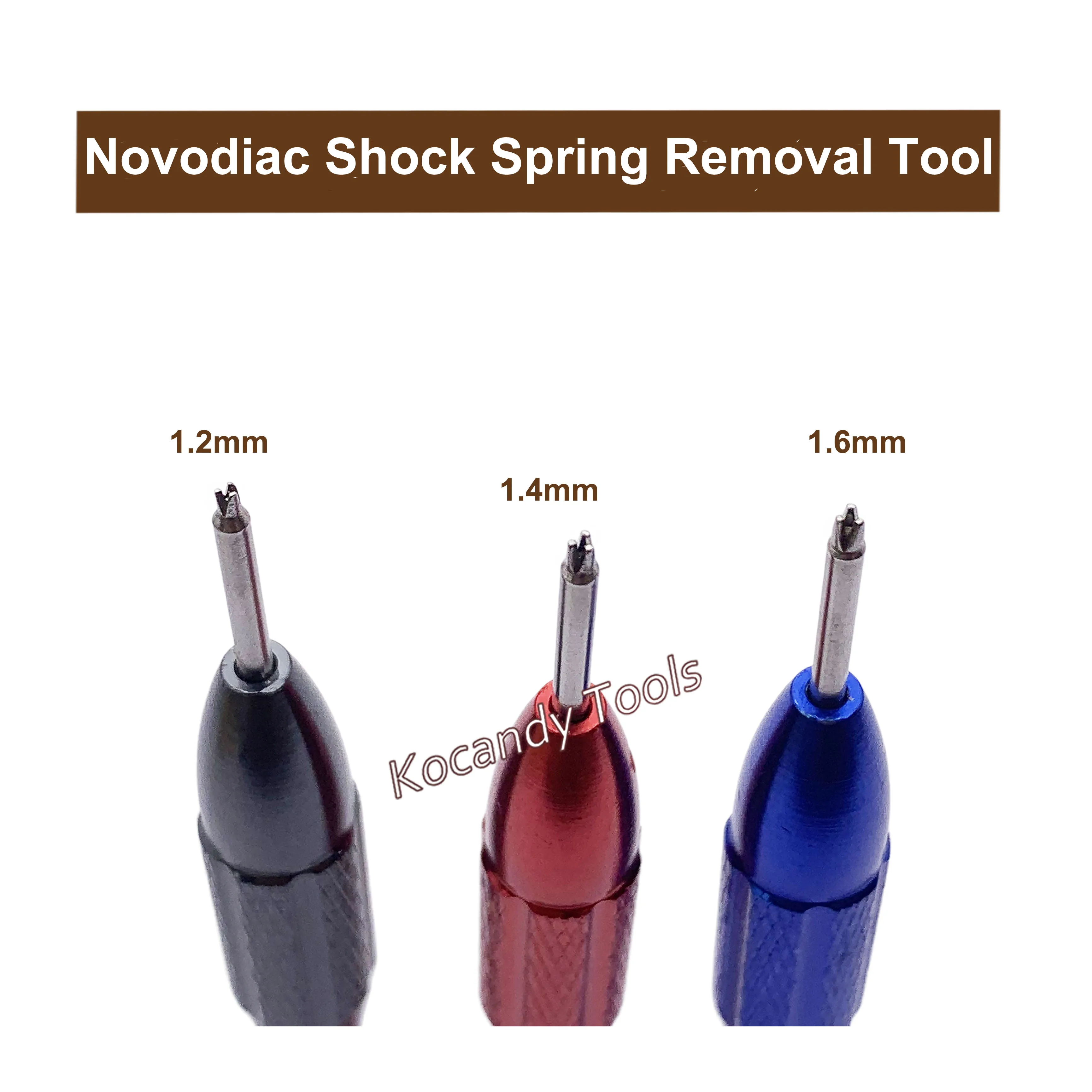 Practical Novodiac Shock Spring Extractor Removal Tool Watch Repair Tool Shock Spring Tool 1.2mm/1.4mm/1.6mm