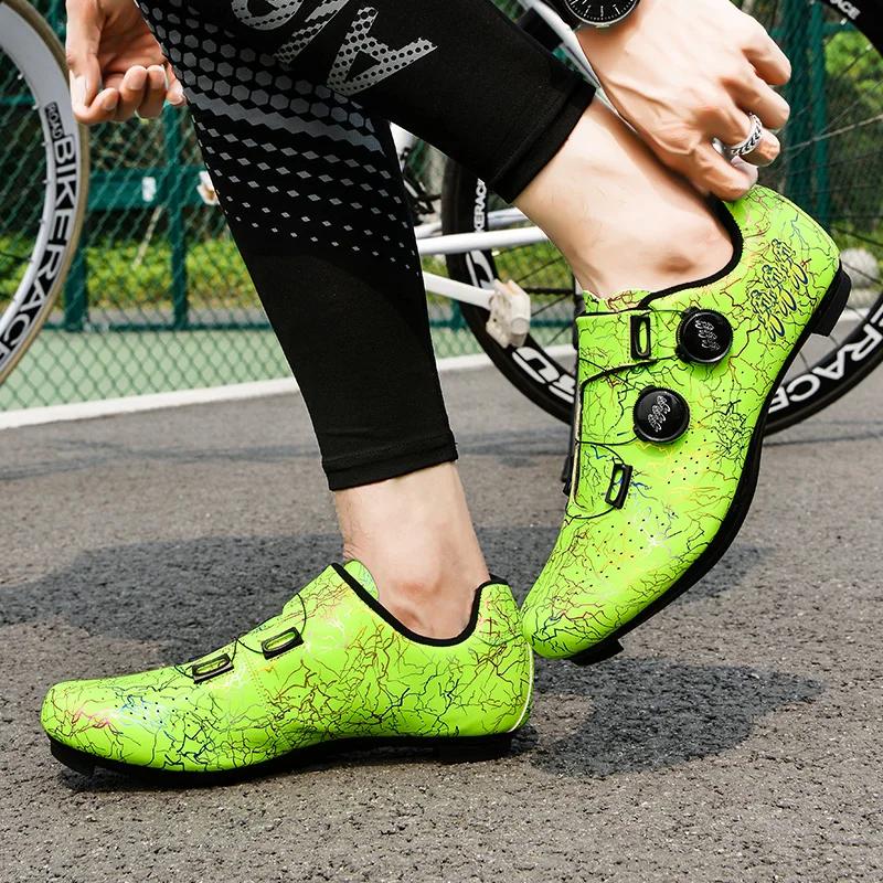 Men cycling shoes bicycle lockless rubber hard sole MTB bicycle flat shoes non-slip women SPD mountain bike competition shoes