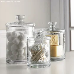 Transparent Glass Container with Lid Large Capacity Storage Tank Decoration Kitchen and Bathroom Storage Tank Cereal Dispenser