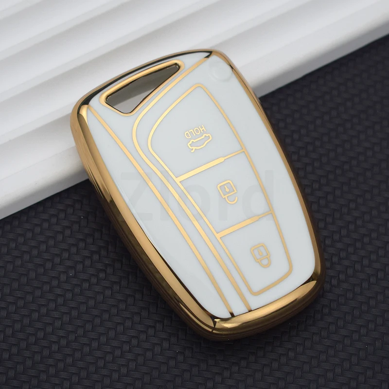 TPU Auto Schlüssel etui Shell Cover Fob für Hyundai Santa Fe Sport Ix45 Equus Centennial Genesis G80 Größe Azera 2014-2016 Schutz