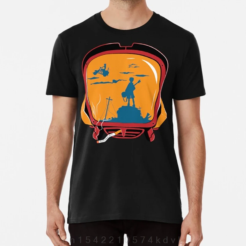 Camiseta con patrones divertidos sobre patrones, camisa de Flcl Fooly, Cooly, Furi, Kuri, Naoto, Haruko, Canti, Anime