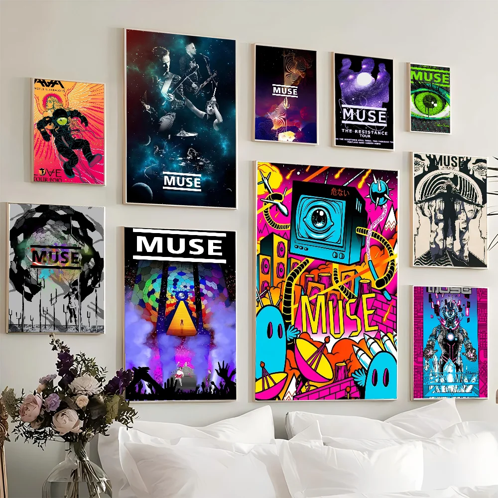 Movie Muse Band Whitepaper Poster HD Quality Poster Wall Art Painting Study Room Wall Decor