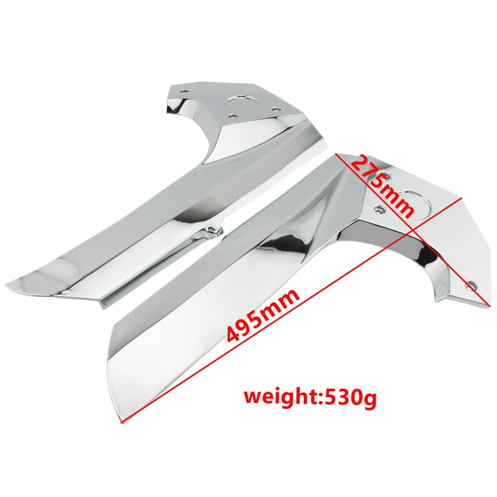 

Silver ABS Motorcycle Frame Covers Fairing Modification Kit Work Body Accessories Rear Stand Support for Honda GL1800 2001-2011