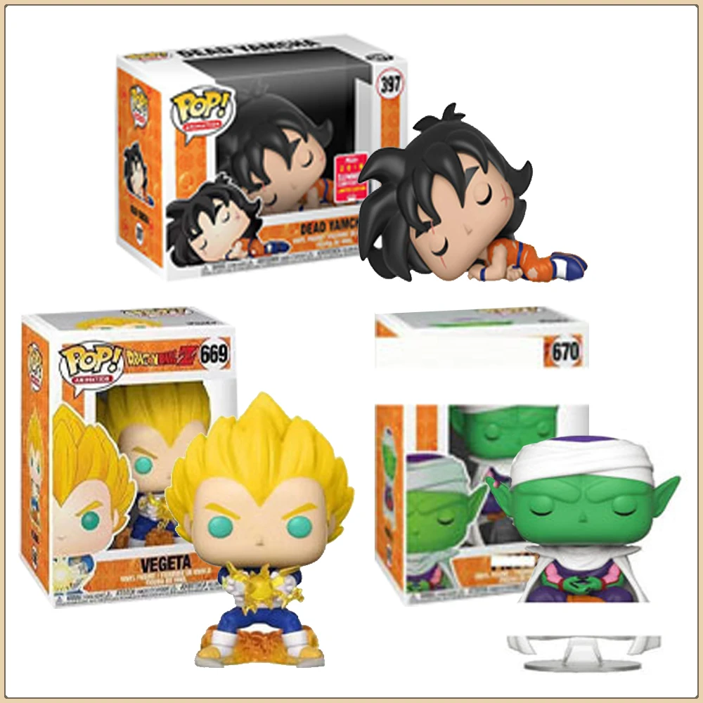 

Funko POP Dragon Ball Q-version Action Figures Vegeta Yamcha Piccolo Master Roshi Anime Ornament Model Doll Toy Kid Popular Gift