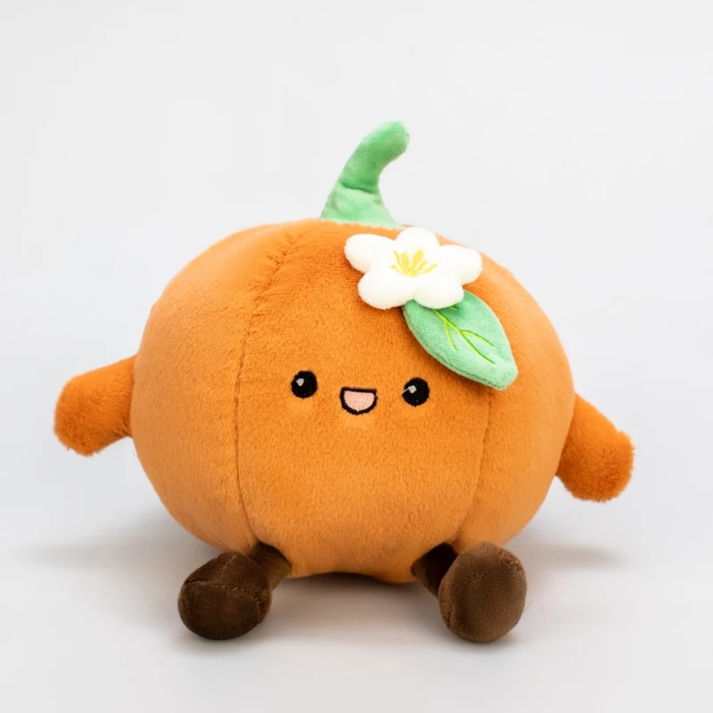 かわいいフルーツをテーマにしたぬいぐるみ、かわいい野菜のぬいぐるみ、家の装飾用枕、桃、玉ねぎ、ピーマン、カボチャの漫画デザイン