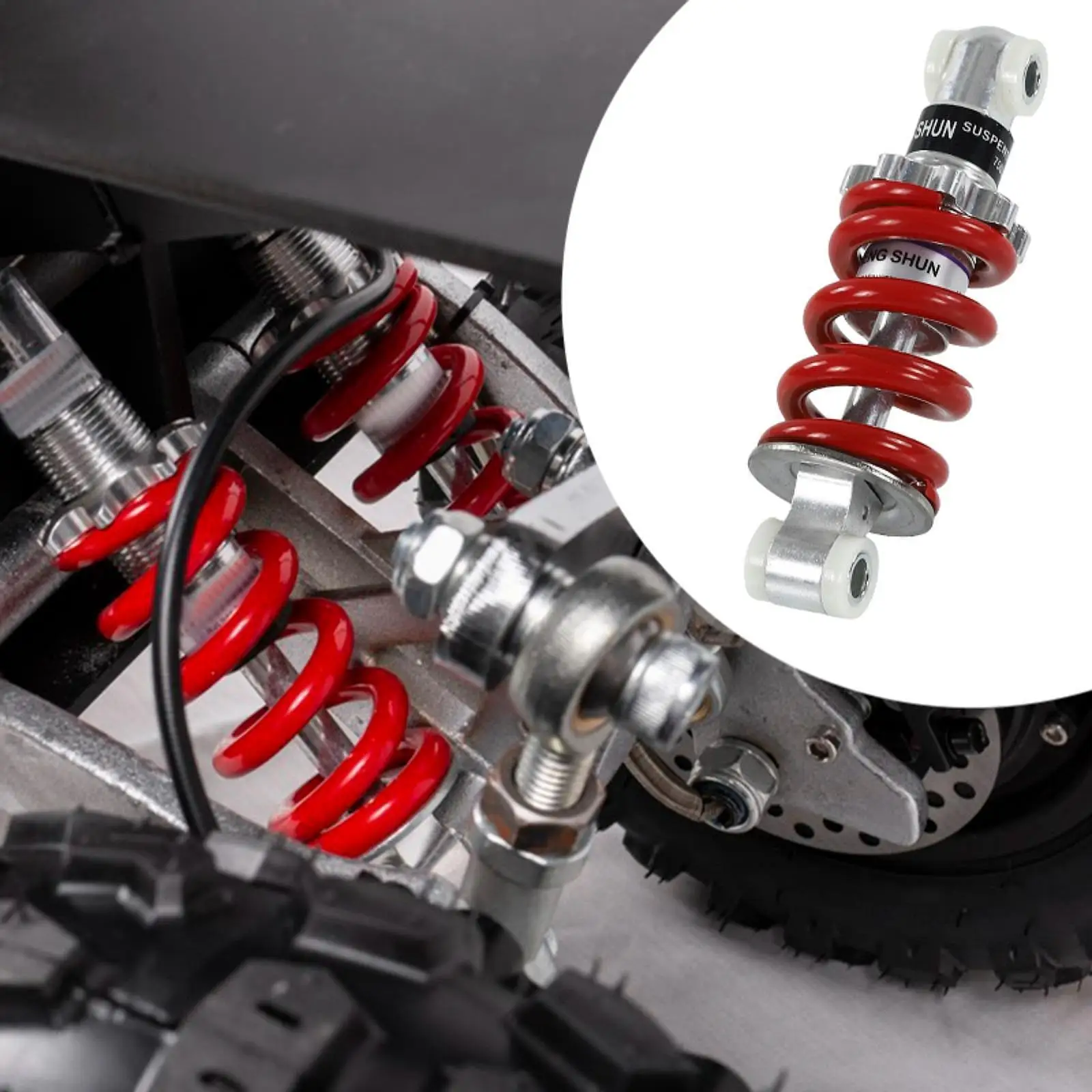 Motorcycle Shock Absorber Easy Installation Maintenance Replace Mount Suspension Shock Absorber for Motorcycle Beach Cars