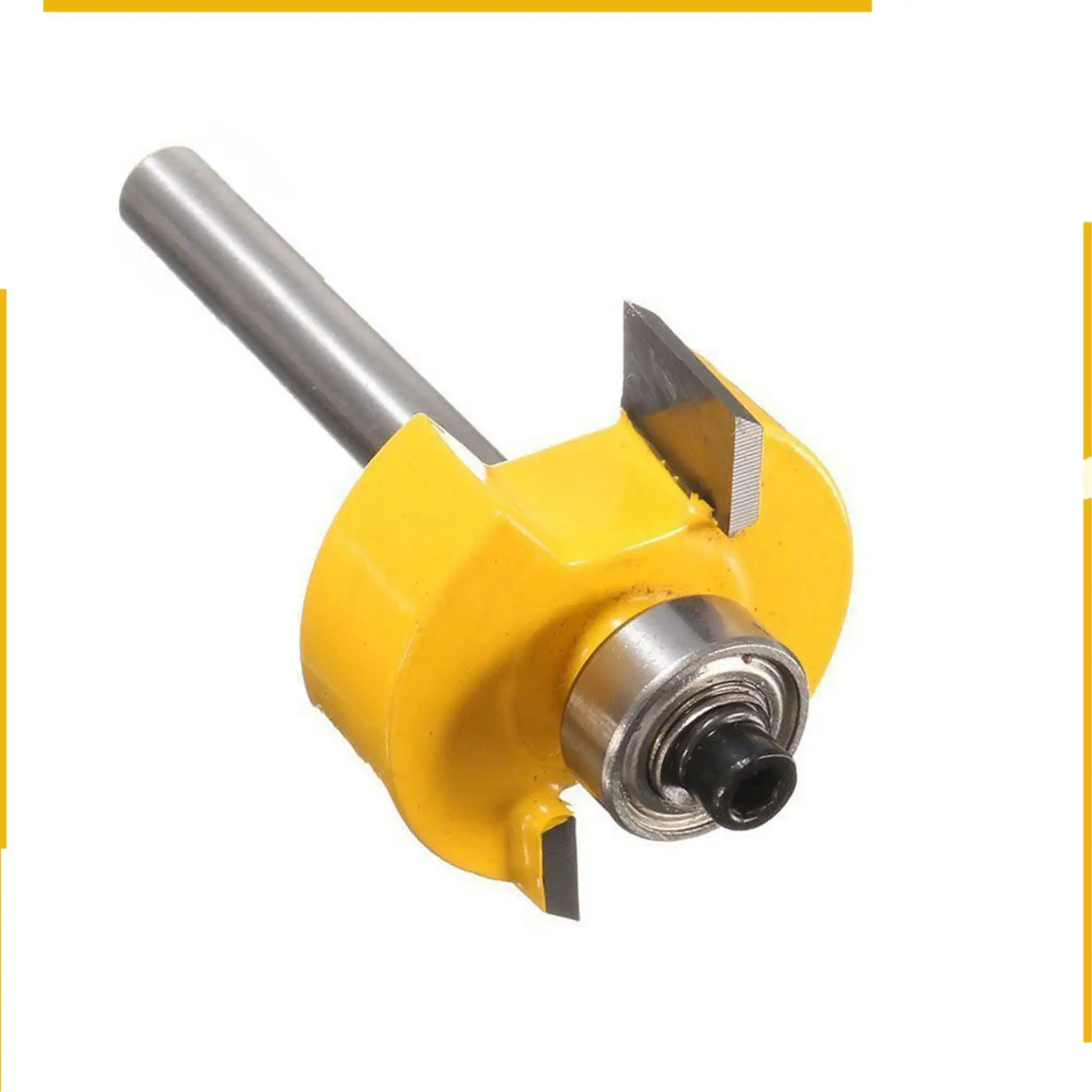 A76K 2 قطعة 1/4 بوصة عرقوب راوتر بت مع 12 محامل مجموعة