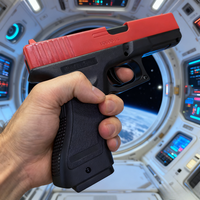 Lower Magazine G17 with Laser Manual Loading Toy Gun Foam Soft Bullet Gun CS Outdoor Shooting Game Birthday Gift for Kids Adult