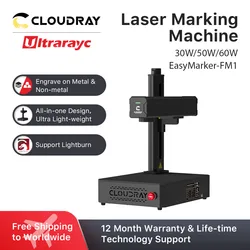 All-in-one Portable 30W 50W 60W Fiber Laser Marking Machine for Stainless Steel Metal Jewelry Rings Bracelet DIY Laser Engrave