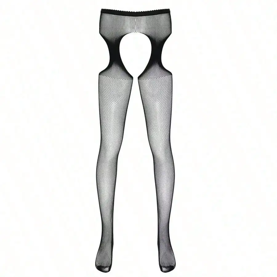 

Men's Fishnet Bodystocking with Hollow-Out Design for Costume or Lingerie Wear