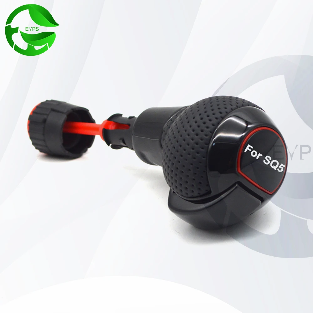 

For Audi S line Q5 Shift head Shift lever Gear lever Piano Black Black Knight For S line Q5 Punched gear lever head