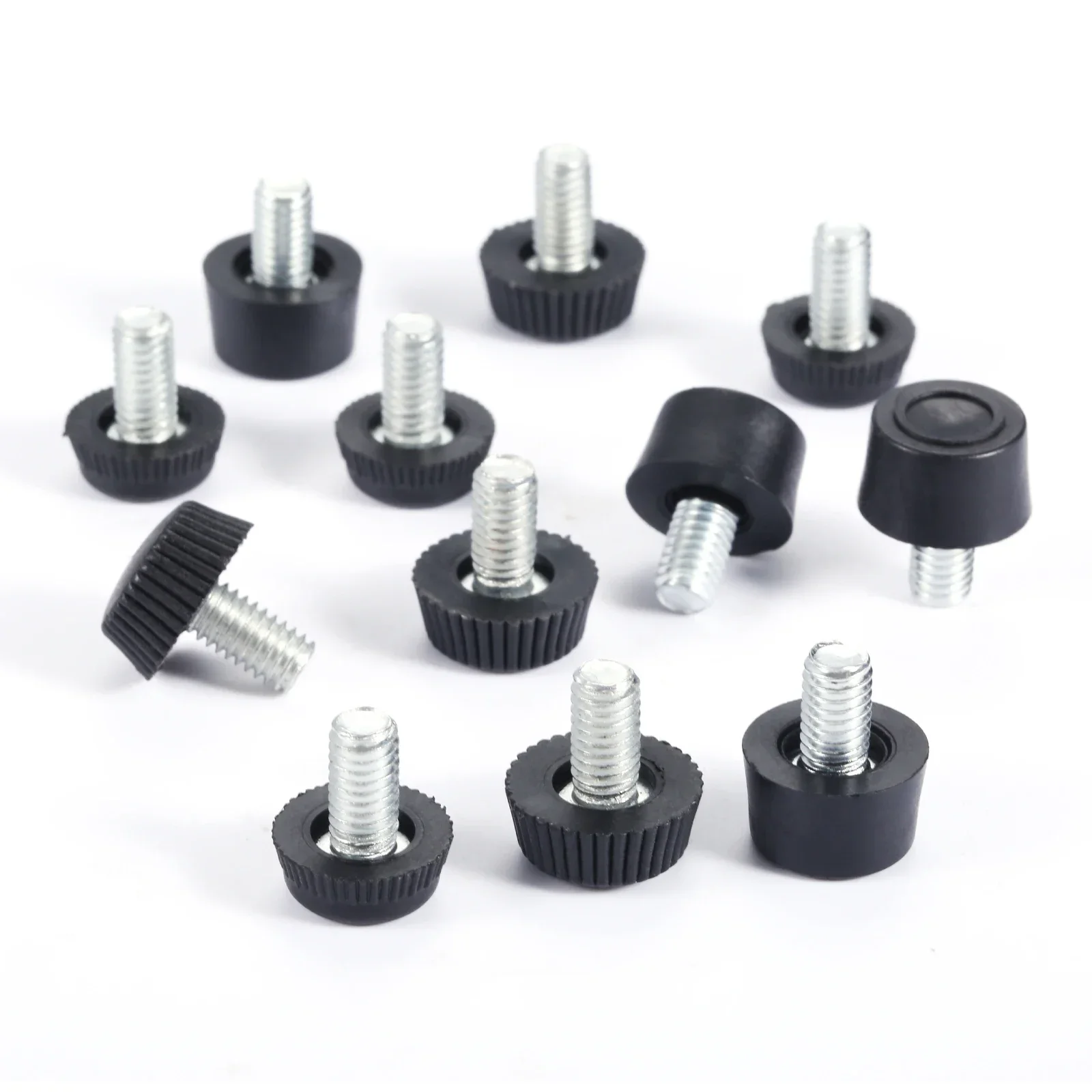 10pcs/set Adjusting Furniture Feet M6*10mm Screw Leveling Height Pad Balance Table Ped Chair Leg Sofa Protect Floor Anti-Slip