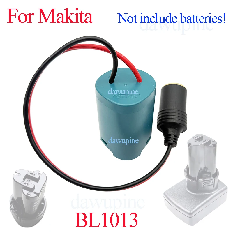 Lithium Battery Case Car Cigarette Lighter Connector For Makita BL1013 For Bosch BAT411 For Milwaukee For M12 12V Power Supply