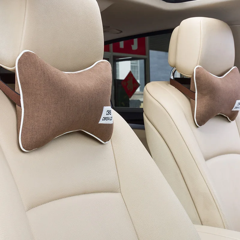 Car Headrest A Pair of Car Pillows Quilts Dual-use Car Pillows  Car Accessories Car Headrest Pillow