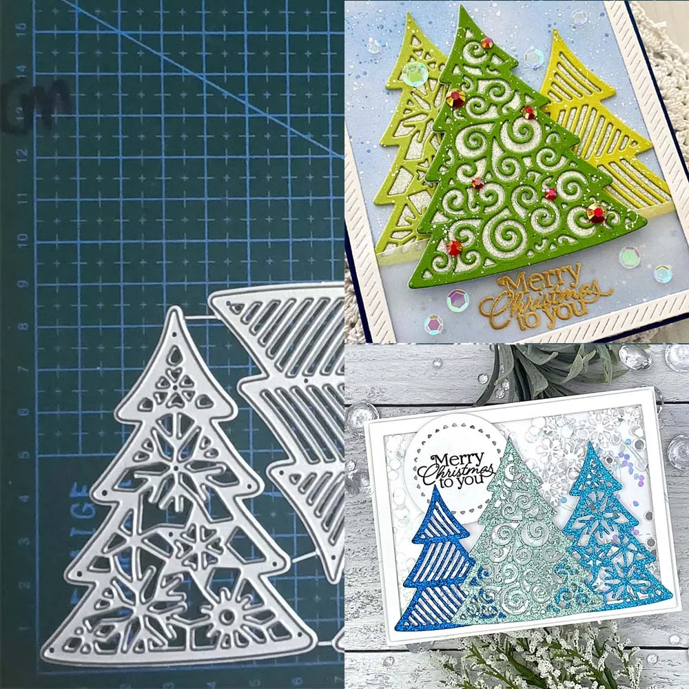 Christmas tree Metal Cutting Dies Decoration Scrapbooking Paper Card Craft Knife Mould Blade Punch Stencils