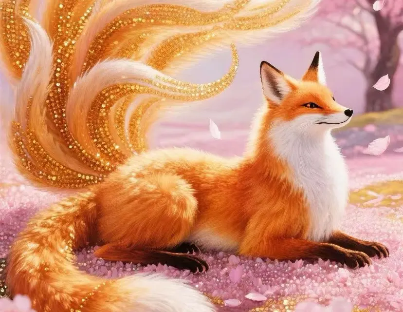 

14CT 9ct 60x90 см Золотая лиса, наборы для вышивки «сделай сам», набор для вышивки крестом, рукоделие, домашний декор, поделки с иглами