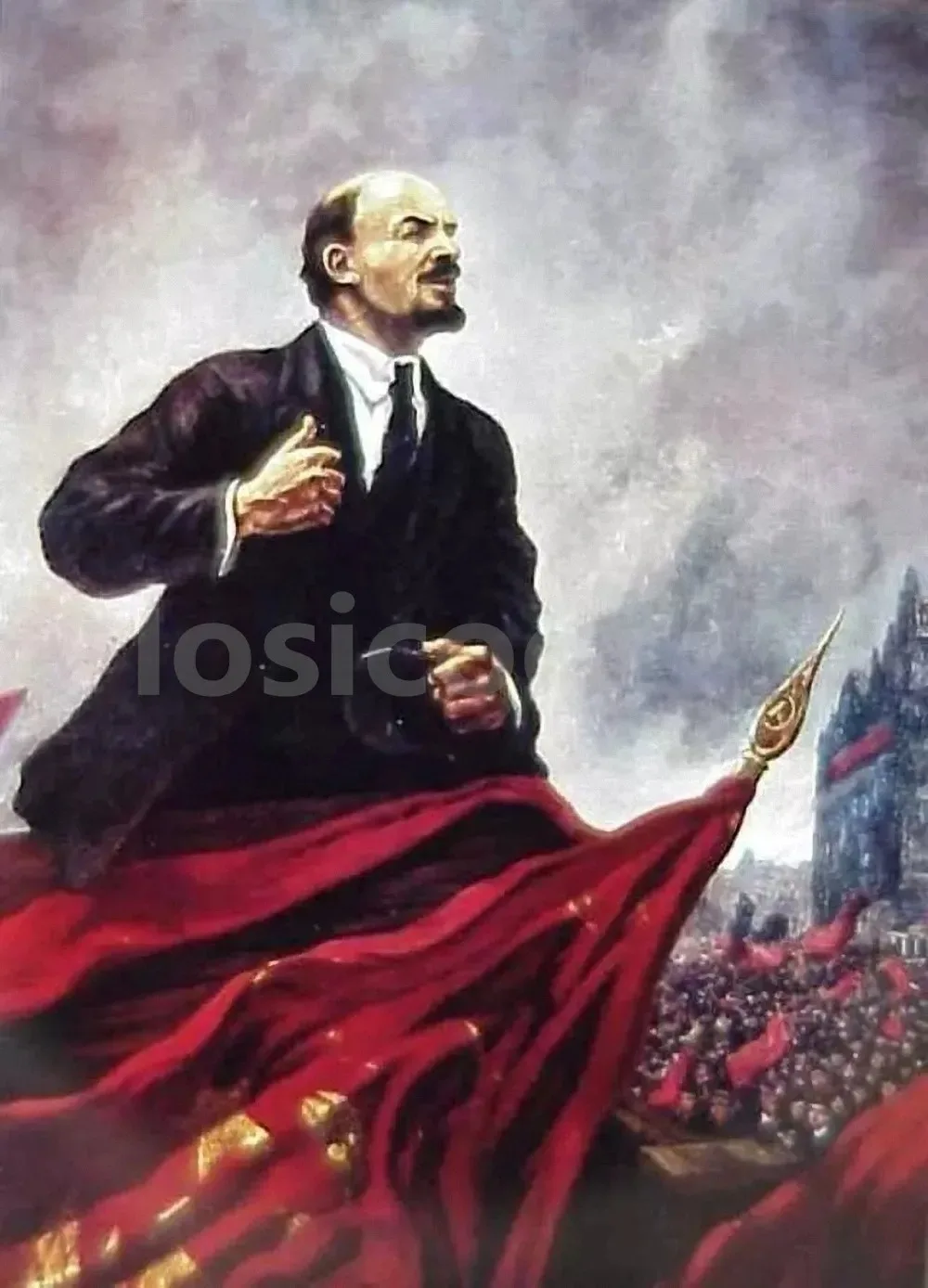 Lenin Stalin Marx Engels Mao Zedong Soviet Leaders Communist Poster Canvas Painting Retro Wall Home Decor