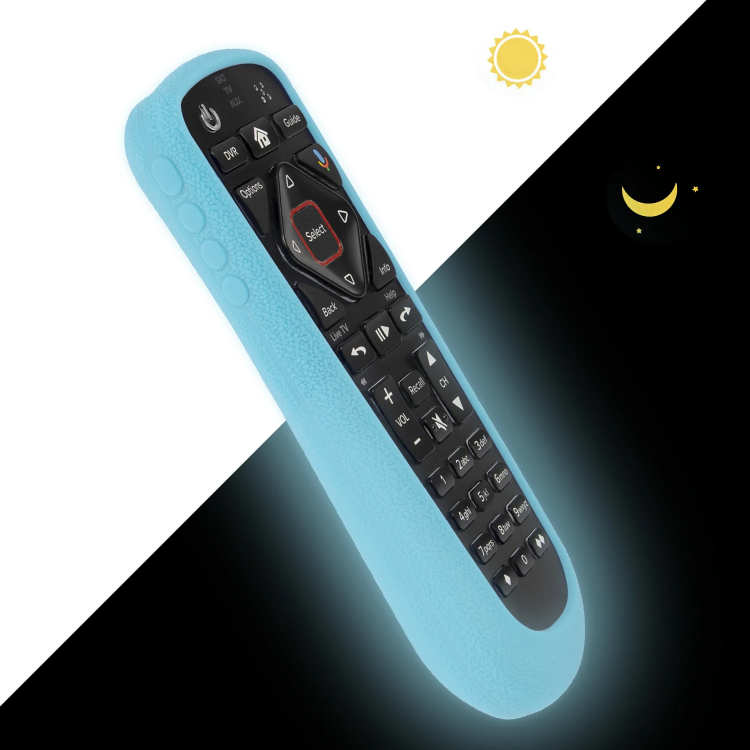 Tampas para rede de prato 54.0 funil família dvrs com tv sat aux controle remoto silicone proteção caso controle remoto