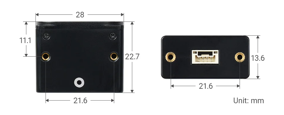 TOF (время полета) Лазерный датчик дальности типа D, поддержка UART / I2C / IO связи, для диапазона измерения 50 м