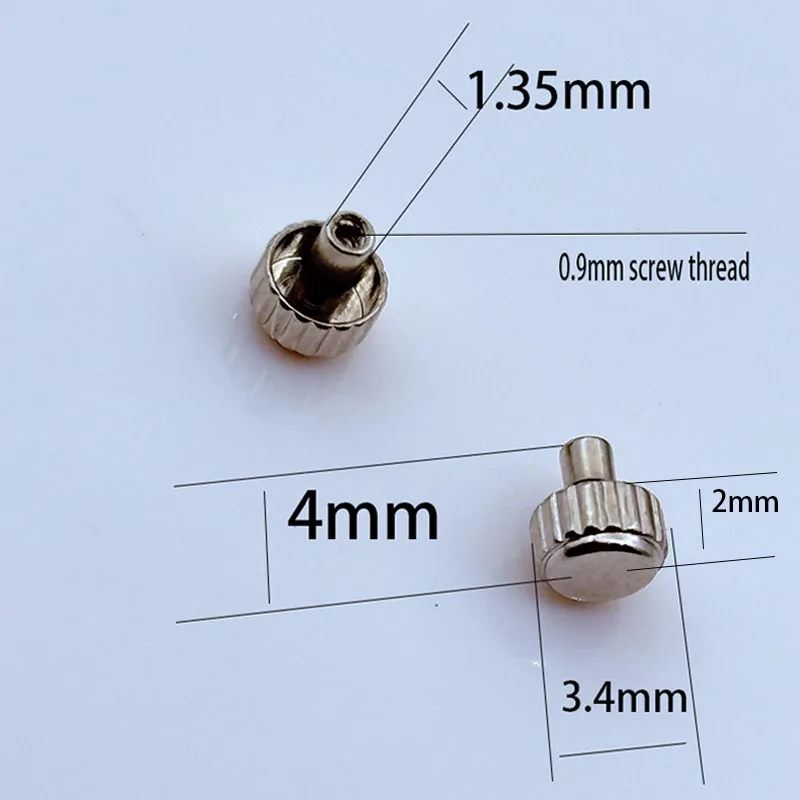Watch crown accessories 1.35 aperture long tube universal crown 0.9 tooth crown NO2
