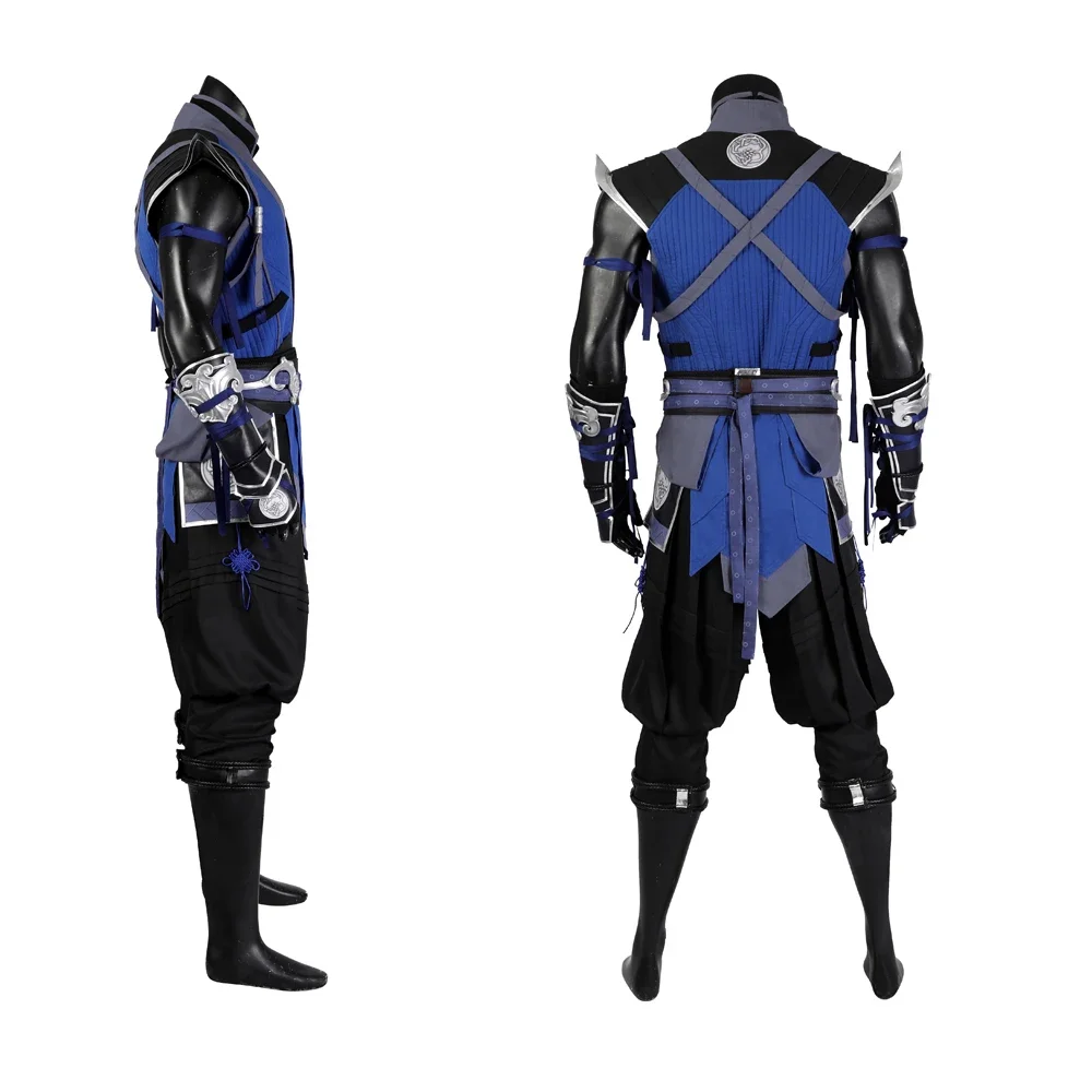 Sub Zero Cosplay Costume Anime Role Play Outfits Mortal Kombat Game Battle Suit Adult Men Halloween Carnival Fantasia Suits