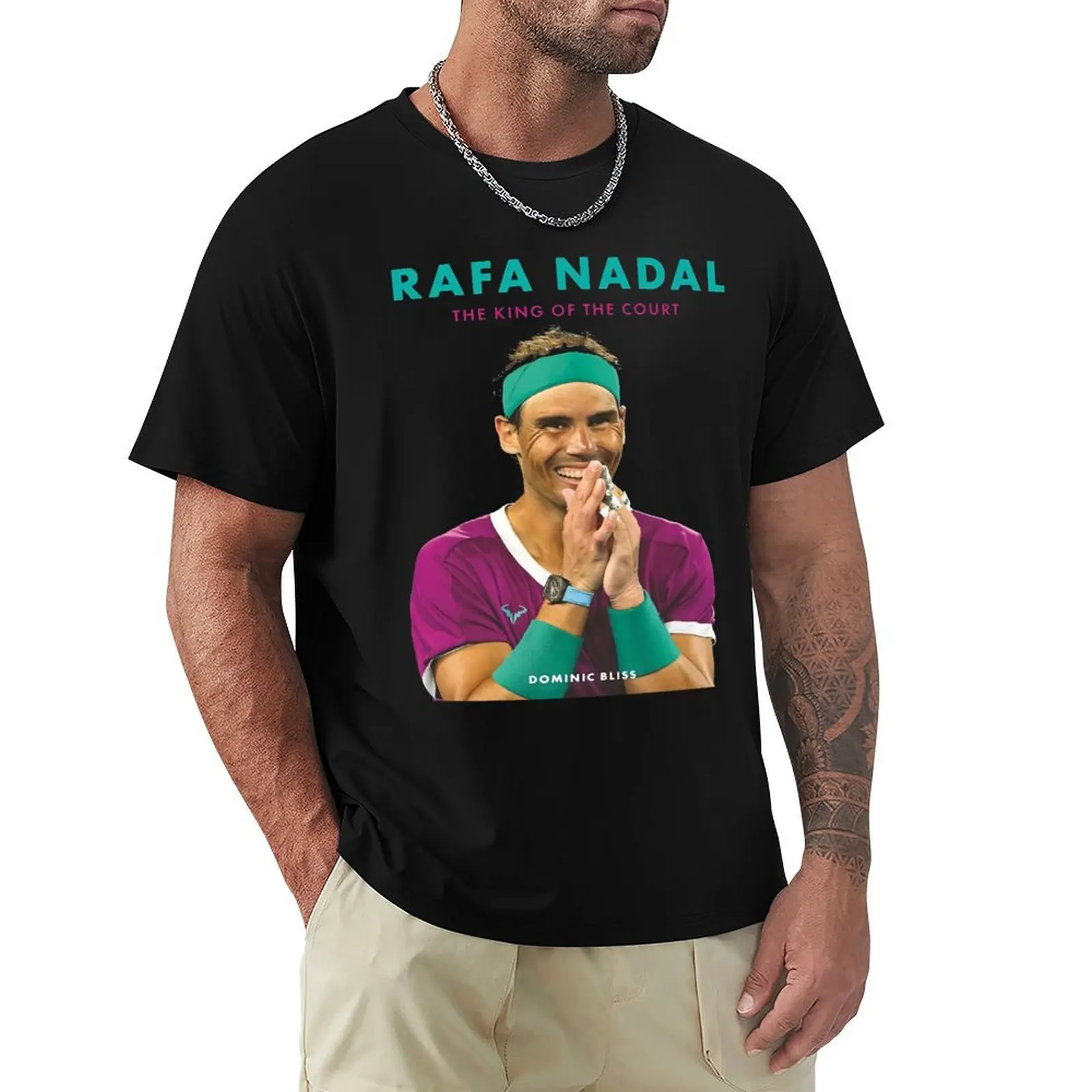 

Tennis Rafael Nadal T-Shirt summer tops new edition T-shirts for men cotton