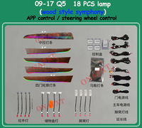 For Audi Q5 FY B8 B9 2009-2023 MMI APP Decorative Ambient Light Kit LED RGB Symphony Door Dashboard Strip Trim Atmosphere Lamp