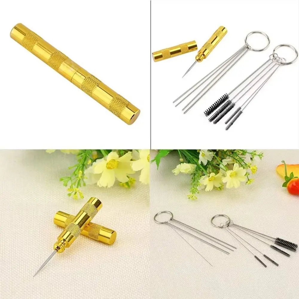 Cleaning Airbrush Spray Cleaning Repair Tool Kit Maintance Stainless Steel Airbrush Spray Nozzle Cleaning Set Storage Box
